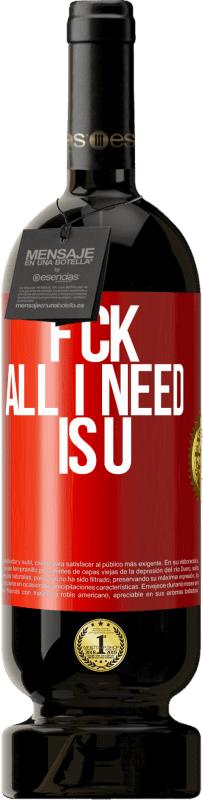 49,95 € Envoi gratuit | Vin rouge Édition Premium MBS® Réserve F CK. All I need is U Étiquette Rouge. Étiquette personnalisable Réserve 12 Mois Récolte 2016 Tempranillo