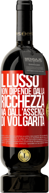 49,95 € Spedizione Gratuita | Vino rosso Edizione Premium MBS® Riserva Il lusso non dipende dalla ricchezza, ma dall'assenza di volgarità Etichetta Rossa. Etichetta personalizzabile Riserva 12 Mesi Raccogliere 2015 Tempranillo