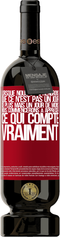 49,95 € Envoi gratuit | Vin rouge Édition Premium MBS® Réserve Lorsque nous comprendrons que ce n'est pas un jour de plus mais un jour de moins, nous commencerons à apprécier ce qui Étiquette Rouge. Étiquette personnalisable Réserve 12 Mois Récolte 2015 Tempranillo