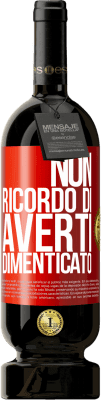 49,95 € Spedizione Gratuita | Vino rosso Edizione Premium MBS® Riserva Non ricordo di averti dimenticato Etichetta Rossa. Etichetta personalizzabile Riserva 12 Mesi Raccogliere 2015 Tempranillo