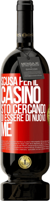 49,95 € Spedizione Gratuita | Vino rosso Edizione Premium MBS® Riserva Scusa per il casino, sto cercando di essere di nuovo me Etichetta Rossa. Etichetta personalizzabile Riserva 12 Mesi Raccogliere 2015 Tempranillo