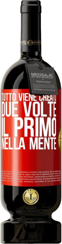 49,95 € Spedizione Gratuita | Vino rosso Edizione Premium MBS® Riserva Tutto viene creato due volte. Il primo nella mente Etichetta Rossa. Etichetta personalizzabile Riserva 12 Mesi Raccogliere 2016 Tempranillo