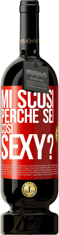 49,95 € Spedizione Gratuita | Vino rosso Edizione Premium MBS® Riserva Mi scusi, perché sei così sexy? Etichetta Rossa. Etichetta personalizzabile Riserva 12 Mesi Raccogliere 2015 Tempranillo