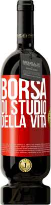 49,95 € Spedizione Gratuita | Vino rosso Edizione Premium MBS® Riserva Borsa di studio della vita Etichetta Rossa. Etichetta personalizzabile Riserva 12 Mesi Raccogliere 2015 Tempranillo