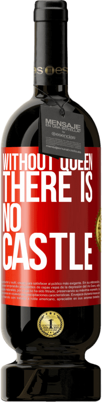 49,95 € 送料無料 | 赤ワイン プレミアム版 MBS® 予約する 女王なしでは城はありません 赤いタグ. カスタマイズ可能なラベル 予約する 12 月 収穫 2016 Tempranillo