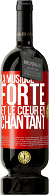 49,95 € Envoi gratuit | Vin rouge Édition Premium MBS® Réserve La musique forte et le cœur en chantant Étiquette Rouge. Étiquette personnalisable Réserve 12 Mois Récolte 2016 Tempranillo