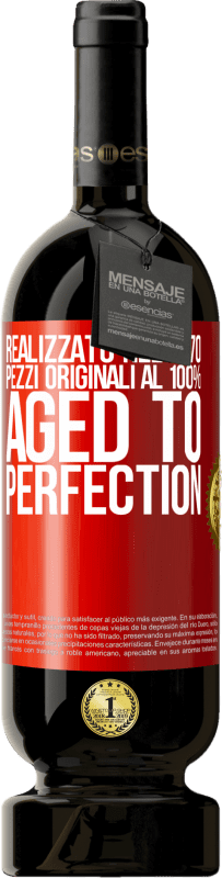 49,95 € Spedizione Gratuita | Vino rosso Edizione Premium MBS® Riserva Realizzato nel 1970, pezzi originali al 100%. Aged to perfection Etichetta Rossa. Etichetta personalizzabile Riserva 12 Mesi Raccogliere 2016 Tempranillo
