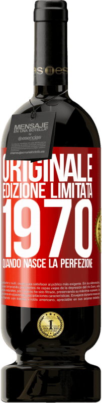 49,95 € Spedizione Gratuita | Vino rosso Edizione Premium MBS® Riserva Originale. Edizione Limitata. 1970. Quando nasce la perfezione Etichetta Rossa. Etichetta personalizzabile Riserva 12 Mesi Raccogliere 2015 Tempranillo