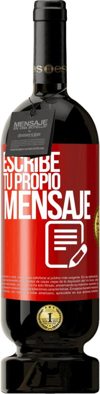 49,95 € Envío gratis | Vino Tinto Edición Premium MBS® Reserva Escribe tu propio mensaje Etiqueta Roja. Etiqueta personalizable Reserva 12 Meses Cosecha 2015 Tempranillo