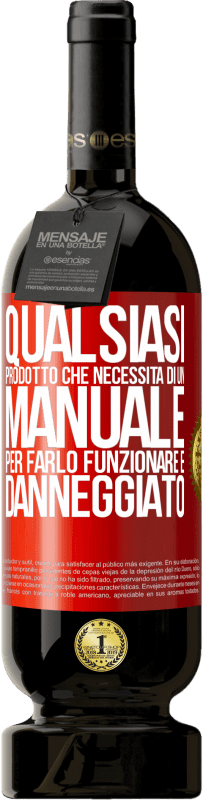 49,95 € Spedizione Gratuita | Vino rosso Edizione Premium MBS® Riserva Qualsiasi prodotto che necessita di un manuale per farlo funzionare è danneggiato Etichetta Rossa. Etichetta personalizzabile Riserva 12 Mesi Raccogliere 2014 Tempranillo