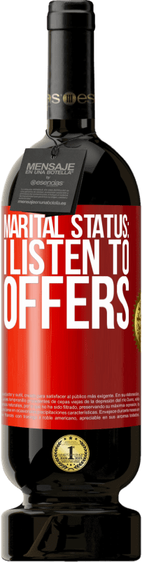 49,95 € Free Shipping | Red Wine Premium Edition MBS® Reserve Marital status: I listen to offers Red Label. Customizable label Reserve 12 Months Harvest 2016 Tempranillo
