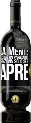 49,95 € Spedizione Gratuita | Vino rosso Edizione Premium MBS® Riserva La mente è come un paracadute. Funziona solo se si apre Etichetta Nera. Etichetta personalizzabile Riserva 12 Mesi Raccogliere 2016 Tempranillo