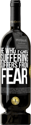 49,95 € 送料無料 | 赤ワイン プレミアム版 MBS® 予約する 恐れる者は苦しみ、恐れに苦しむ ブラックラベル. カスタマイズ可能なラベル 予約する 12 月 収穫 2016 Tempranillo