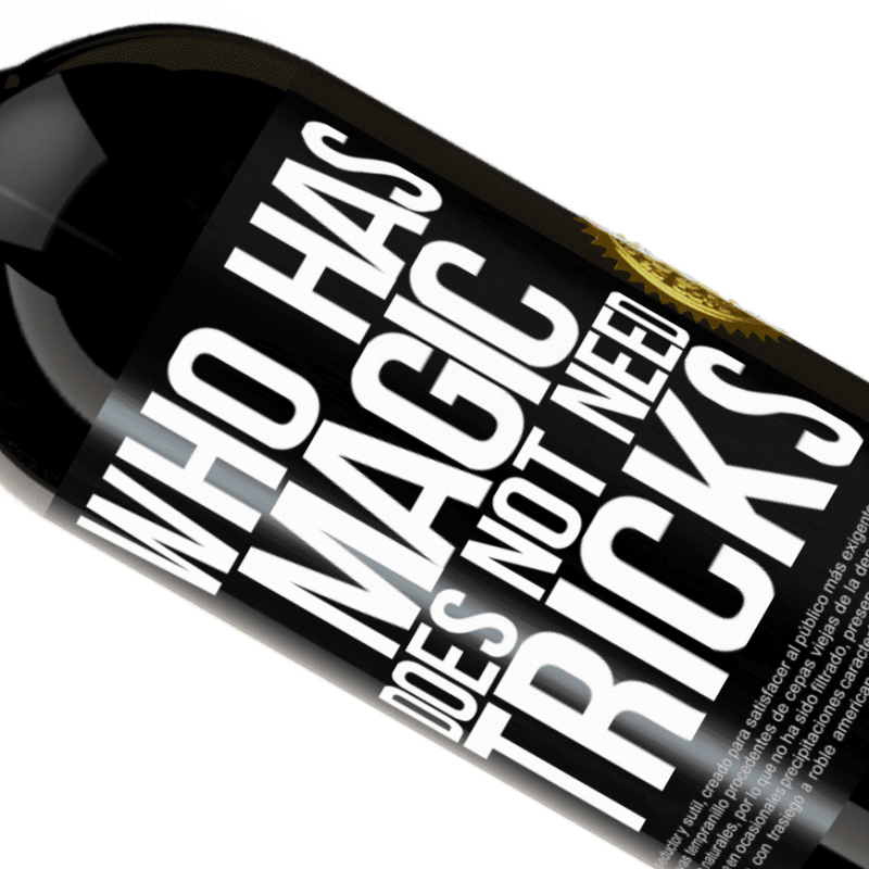 39,95 € Free Shipping | Red Wine Premium Edition MBS® Reserva Who has magic does not need tricks Black Label. Customizable label Reserva 12 Months Harvest 2015 Tempranillo