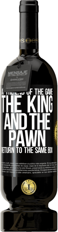 49,95 € Free Shipping | Red Wine Premium Edition MBS® Reserve At the end of the game, the king and the pawn return to the same box Black Label. Customizable label Reserve 12 Months Harvest 2015 Tempranillo