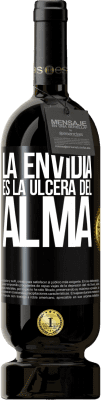 49,95 € Envío gratis | Vino Tinto Edición Premium MBS® Reserva La envidia es la úlcera del alma Etiqueta Negra. Etiqueta personalizable Reserva 12 Meses Cosecha 2016 Tempranillo