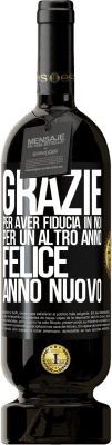 49,95 € Spedizione Gratuita | Vino rosso Edizione Premium MBS® Riserva Grazie per aver fiducia in noi per un altro anno. Felice anno nuovo Etichetta Nera. Etichetta personalizzabile Riserva 12 Mesi Raccogliere 2014 Tempranillo