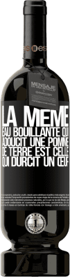 49,95 € Envoi gratuit | Vin rouge Édition Premium MBS® Réserve La même eau bouillante qui adoucit une pomme de terre est celle qui durcit un œuf Étiquette Noire. Étiquette personnalisable Réserve 12 Mois Récolte 2015 Tempranillo