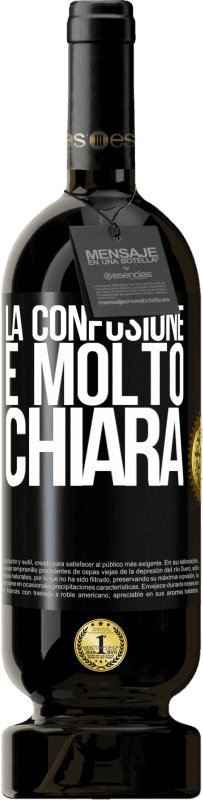 49,95 € Spedizione Gratuita | Vino rosso Edizione Premium MBS® Riserva La confusione è molto chiara Etichetta Nera. Etichetta personalizzabile Riserva 12 Mesi Raccogliere 2016 Tempranillo