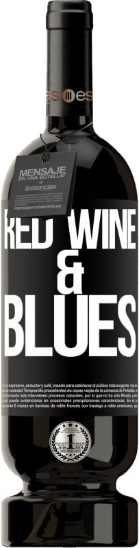 49,95 € Envoi gratuit | Vin rouge Édition Premium MBS® Réserve Red wine & Blues Étiquette Noire. Étiquette personnalisable Réserve 12 Mois Récolte 2014 Tempranillo