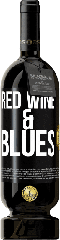 49,95 € Spedizione Gratuita | Vino rosso Edizione Premium MBS® Riserva Red wine & Blues Etichetta Nera. Etichetta personalizzabile Riserva 12 Mesi Raccogliere 2015 Tempranillo