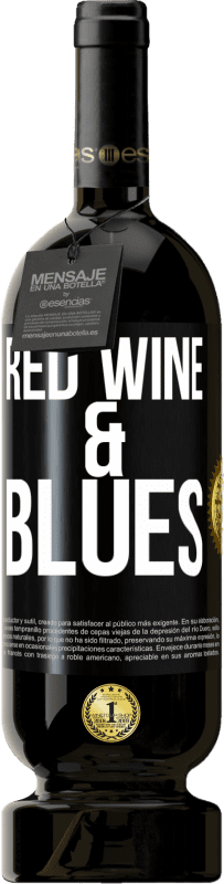 49,95 € Envio grátis | Vinho tinto Edição Premium MBS® Reserva Red wine & Blues Etiqueta Preta. Etiqueta personalizável Reserva 12 Meses Colheita 2014 Tempranillo