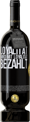 49,95 € Kostenloser Versand | Rotwein Premium Ausgabe MBS® Reserve Loyalität wird mit Loyalität bezahlt Schwarzes Etikett. Anpassbares Etikett Reserve 12 Monate Ernte 2014 Tempranillo
