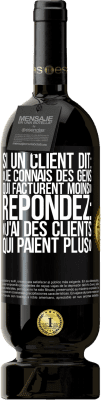 49,95 € Envoi gratuit | Vin rouge Édition Premium MBS® Réserve Si un client dit: «je connais des gens qui facturent moins», répondez: «j'ai des clients qui paient plus» Étiquette Noire. Étiquette personnalisable Réserve 12 Mois Récolte 2015 Tempranillo