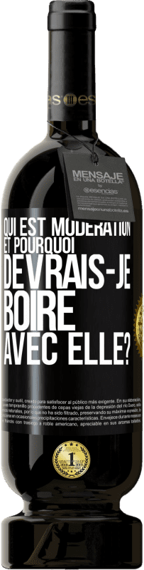 49,95 € Envoi gratuit | Vin rouge Édition Premium MBS® Réserve Qui est modération et pourquoi devrais-je boire avec elle? Étiquette Noire. Étiquette personnalisable Réserve 12 Mois Récolte 2015 Tempranillo