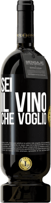 49,95 € Spedizione Gratuita | Vino rosso Edizione Premium MBS® Riserva Sei il vino che voglio Etichetta Nera. Etichetta personalizzabile Riserva 12 Mesi Raccogliere 2014 Tempranillo