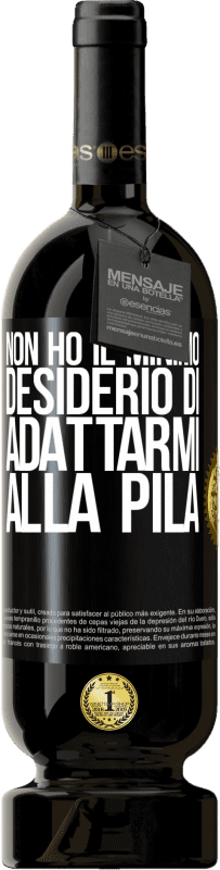 49,95 € Spedizione Gratuita | Vino rosso Edizione Premium MBS® Riserva Non ho il minimo desiderio di adattarmi alla pila Etichetta Nera. Etichetta personalizzabile Riserva 12 Mesi Raccogliere 2015 Tempranillo