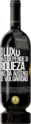 49,95 € Envio grátis | Vinho tinto Edição Premium MBS® Reserva O luxo não depende da riqueza, mas da ausência de vulgaridade Etiqueta Preta. Etiqueta personalizável Reserva 12 Meses Colheita 2015 Tempranillo