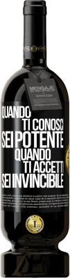 49,95 € Spedizione Gratuita | Vino rosso Edizione Premium MBS® Riserva Quando ti conosci, sei potente. Quando ti accetti, sei invincibile Etichetta Nera. Etichetta personalizzabile Riserva 12 Mesi Raccogliere 2014 Tempranillo