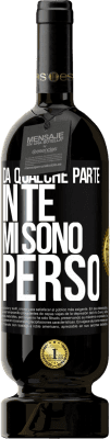 49,95 € Spedizione Gratuita | Vino rosso Edizione Premium MBS® Riserva Da qualche parte in te mi sono perso Etichetta Nera. Etichetta personalizzabile Riserva 12 Mesi Raccogliere 2014 Tempranillo