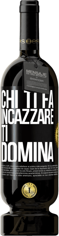 49,95 € Spedizione Gratuita | Vino rosso Edizione Premium MBS® Riserva Chi ti fa incazzare, ti domina Etichetta Nera. Etichetta personalizzabile Riserva 12 Mesi Raccogliere 2015 Tempranillo