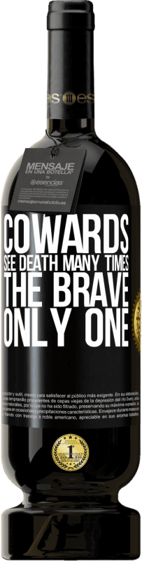 49,95 € 送料無料 | 赤ワイン プレミアム版 MBS® 予約する Ward病者は何度も死を見ます。勇敢な一人 ブラックラベル. カスタマイズ可能なラベル 予約する 12 月 収穫 2016 Tempranillo