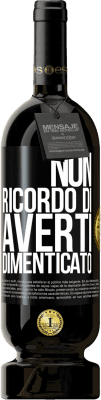 49,95 € Spedizione Gratuita | Vino rosso Edizione Premium MBS® Riserva Non ricordo di averti dimenticato Etichetta Nera. Etichetta personalizzabile Riserva 12 Mesi Raccogliere 2015 Tempranillo