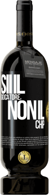 49,95 € Spedizione Gratuita | Vino rosso Edizione Premium MBS® Riserva Sii il giocatore, non il chip Etichetta Nera. Etichetta personalizzabile Riserva 12 Mesi Raccogliere 2015 Tempranillo