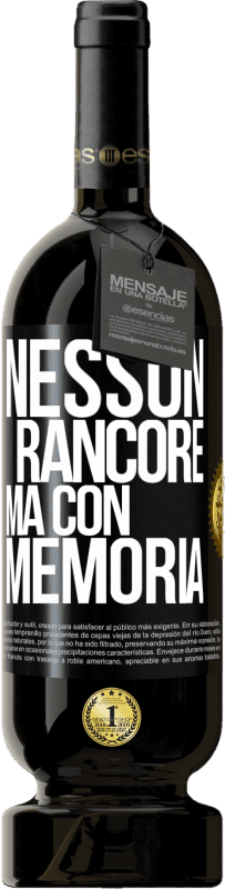 49,95 € Spedizione Gratuita | Vino rosso Edizione Premium MBS® Riserva Nessun rancore, ma con memoria Etichetta Nera. Etichetta personalizzabile Riserva 12 Mesi Raccogliere 2015 Tempranillo