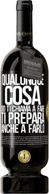 49,95 € Spedizione Gratuita | Vino rosso Edizione Premium MBS® Riserva Qualunque cosa Dio ti chiama a fare, ti prepara anche a farlo Etichetta Nera. Etichetta personalizzabile Riserva 12 Mesi Raccogliere 2016 Tempranillo