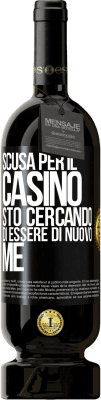 49,95 € Spedizione Gratuita | Vino rosso Edizione Premium MBS® Riserva Scusa per il casino, sto cercando di essere di nuovo me Etichetta Nera. Etichetta personalizzabile Riserva 12 Mesi Raccogliere 2014 Tempranillo