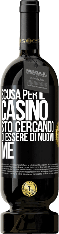 49,95 € Spedizione Gratuita | Vino rosso Edizione Premium MBS® Riserva Scusa per il casino, sto cercando di essere di nuovo me Etichetta Nera. Etichetta personalizzabile Riserva 12 Mesi Raccogliere 2015 Tempranillo