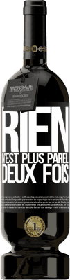 49,95 € Envoi gratuit | Vin rouge Édition Premium MBS® Réserve Rien n'est plus pareil deux fois Étiquette Noire. Étiquette personnalisable Réserve 12 Mois Récolte 2015 Tempranillo