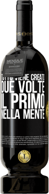 49,95 € Spedizione Gratuita | Vino rosso Edizione Premium MBS® Riserva Tutto viene creato due volte. Il primo nella mente Etichetta Nera. Etichetta personalizzabile Riserva 12 Mesi Raccogliere 2016 Tempranillo