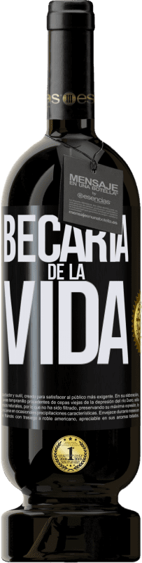 49,95 € Envío gratis | Vino Tinto Edición Premium MBS® Reserva Becaria de la vida Etiqueta Negra. Etiqueta personalizable Reserva 12 Meses Cosecha 2015 Tempranillo