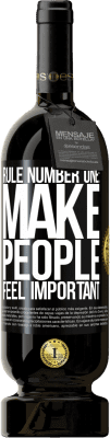 49,95 € Free Shipping | Red Wine Premium Edition MBS® Reserve Rule number one: make people feel important Black Label. Customizable label Reserve 12 Months Harvest 2015 Tempranillo