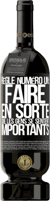 49,95 € Envoi gratuit | Vin rouge Édition Premium MBS® Réserve Règle numéro un: faire en sorte que les gens se sentent importants Étiquette Noire. Étiquette personnalisable Réserve 12 Mois Récolte 2015 Tempranillo