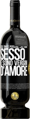 49,95 € Spedizione Gratuita | Vino rosso Edizione Premium MBS® Riserva Così tante persone che fanno sesso e sono vergini d'amore Etichetta Nera. Etichetta personalizzabile Riserva 12 Mesi Raccogliere 2015 Tempranillo