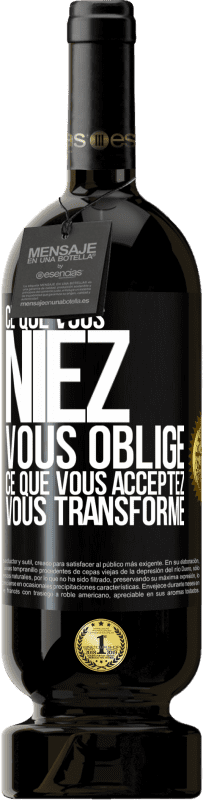 49,95 € Envoi gratuit | Vin rouge Édition Premium MBS® Réserve Ce que vous niez, vous oblige. Ce que vous acceptez, vous transforme Étiquette Noire. Étiquette personnalisable Réserve 12 Mois Récolte 2015 Tempranillo