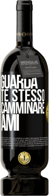 49,95 € Spedizione Gratuita | Vino rosso Edizione Premium MBS® Riserva Guarda te stesso camminare. Ami Etichetta Nera. Etichetta personalizzabile Riserva 12 Mesi Raccogliere 2015 Tempranillo